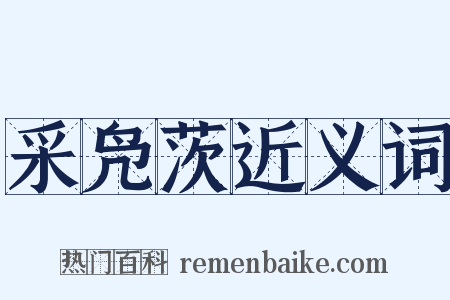 采凫茨近义词是什么意思的图片